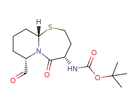 tert-butyl (4S,7S,10aS)-7-formyl-5-oxooctahydro-2H-pyrido[2,1-b][1,3]thiazepin-4-ylcarbamate