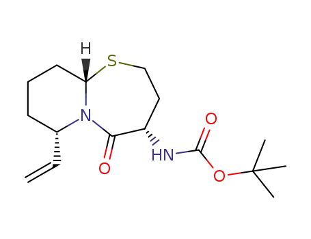 tert-butyl (4S,7S,10aS)-5-oxo-7-vinyloctahydro-2H-pyrido[2,1-b][1,3]thiazepin-4-ylcarbamate