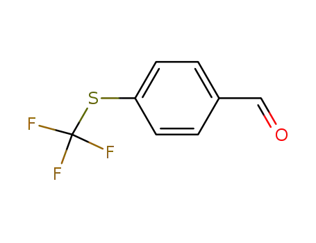 Molecular Structure of 4021-50-5 (4-(TRIFLUOROMETHYLTHIO)BENZALDEHYDE)
