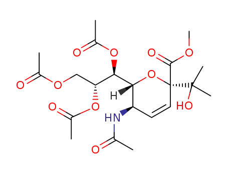 2-C-[methyl(5-acetamido-7,8,9-tri-O-acetyl-2,6-anhydro-3,5-dideoxy-D-glycero-α-D-galactononulosyl)-3-enoate]propan-2-ol