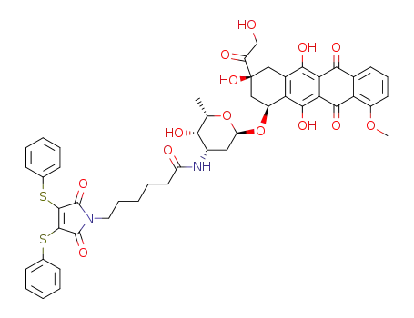 N-(hexanamide-N-doxorubicin)-3,4-dithiophenoylmaleimide
