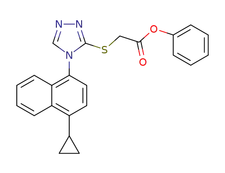 phenyl 2‐((4‐(4‐cyclopropylnaphthalen‐1‐yl)‐4H‐1,2,4‐triazol‐3‐yl)thio)acetate