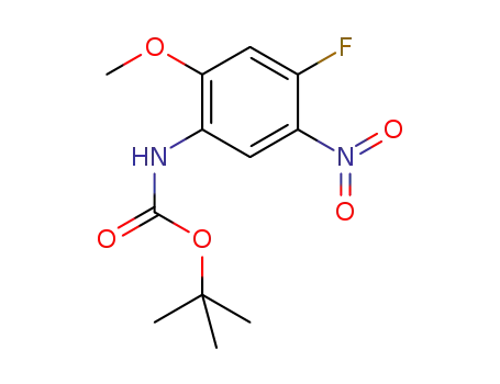 (4-fluoro-2-methoxy-5-nitrophenyl)carbamic acid tert-butyl ester