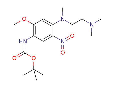 N-(t-butoxycarbonyl)-4-((N,1-(2-(N,N-dimethylamino)ethyl)-N,1-methyl)amino)-2-methoxy-5-nitroanilide