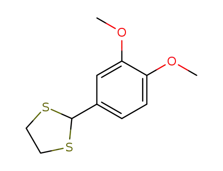 Molecular Structure of 69922-36-7 (2-(3,4-dimethoxyphenyl)-1,3-dithiolane)
