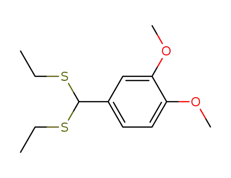 4-(Bis-ethylsulfanyl-methyl)-1,2-dimethoxy-benzene