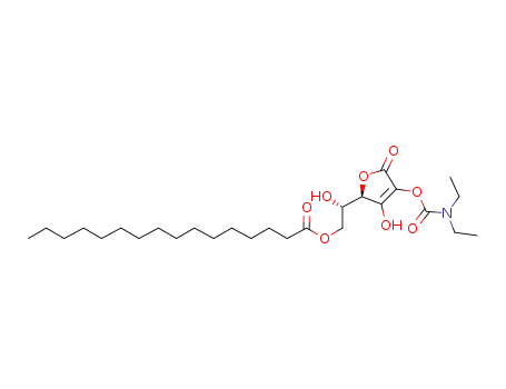 (S)-2-((R)-4-(diethylcarbamoyloxy)-3-hydroxy-5-oxo-2,5-dihydrofuran-2-yl)-2-hydroxyethyl palmitate