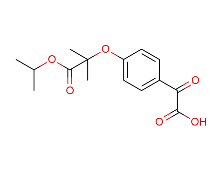 2-(4-((1-isopropoxy-2-methyl-1-oxopropan-2-yl)oxy)phenyl)-2-oxoacetic acid