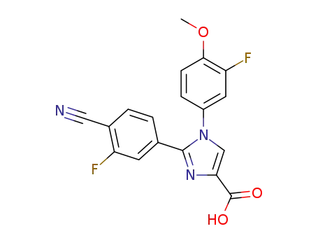 2-(4-Cyano-3-fluorophenyl)-1-(3-fluoro-4-methoxyphenyl)imidazole-4-carboxylic acid