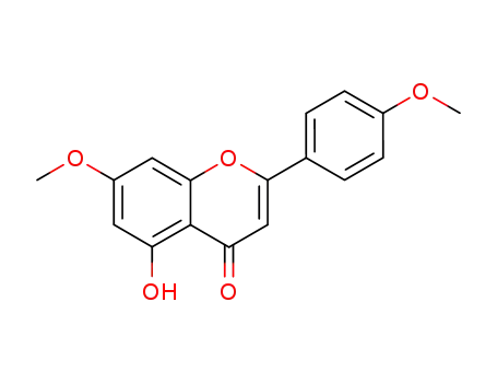 Molecular Structure of 5128-44-9 (4',7-DIMETHOXY-5-HYDROXYFLAVONE)