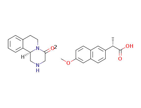 (R)-praziquanammonium (S)-2-(6-methoxy-naphthalen-2-yl)-propionate