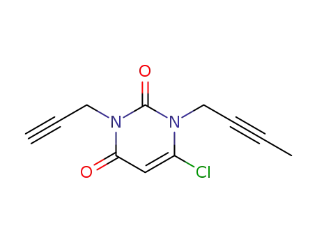1-(but-2-ynyl)-6-chloro-3-(prop-2-ynyl)pyrimidine-2,4(1H,3H)-dione