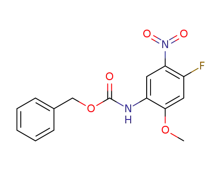 N-benzyloxycarbonyl-2-methoxy-4-fluoro-5-nitroaniline