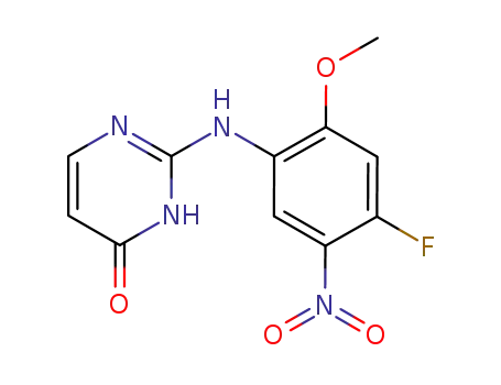 2-(4-fluoro-2-methoxy-5-nitrophenylamino)pyrimidin-4(3H)-one