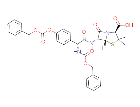 (2S,5R,6R)-3,3-dimethyl-6-[(R)-2-(benzyloxycarbonylamino)-2-(4-benzyloxycarbonyloxyphenyl)acetamido]-7-oxo-4-thia-1-azabicyclo[3.2.0]heptane-2-carboxylic acid