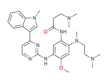 3-(dimethylamino)-N-(2-{[2-(dimethylamino)ethyl](methyl)amino}-4-methoxy-5-{[4-(1-methyl-1H-indol-3-yl)pyrimidin-2-yl]amino}phenyl)propanamide