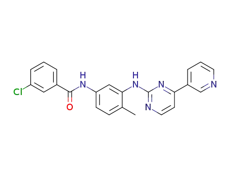 3-chloro-N-(4-methyl-3-((4-(pyridin-3-yl)pyrimidin-2-yl)amino)phenyl)benzamide
