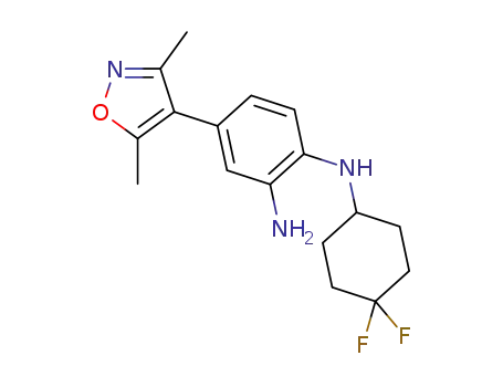 N1-(4,4-difluorocyclohexyl)-4-(3,5-dimethylisoxazol-4-yl)benzene-1,2-diamine