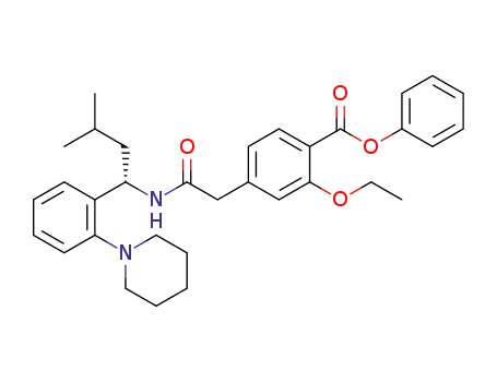 (S)-phenyl 4-(2-((1-(2-cyclohexylphenyl)-3-methylbutyl)amino)-2-oxoethyl)-2-ethoxybenzoate