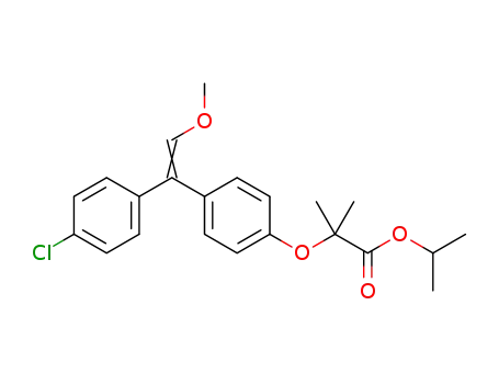 isopropyl 2-(4-(1-(4-chlorophenyl)-2-methoxyvinyl)phenoxy)-2-methylpropanoate