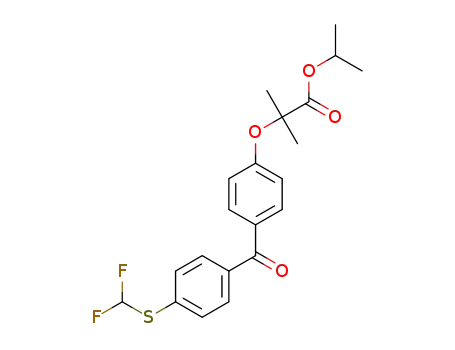 isopropyl 2-(4-(4-((difluoromethyl)thio)benzoyl)phenoxy)-2-methylpropanoate