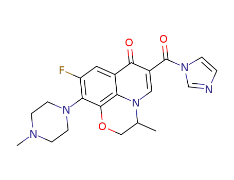 1,8-isopropoxy-6-fluoro-7-(4-methylpiperazin-1-yl)-3-(1H-imidazole-1-formyl)quinoline-4(1H)-one