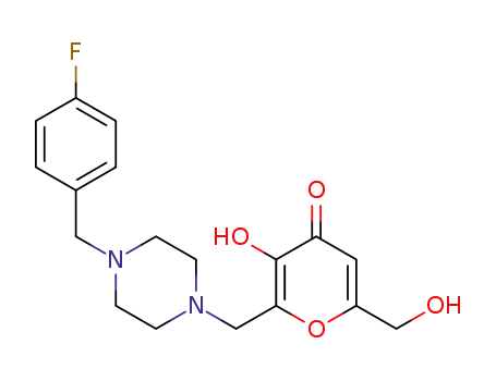2-((4-(4-fluorobenzyl)piperazin-1-yl)methyl)-3-hydroxy-6-(hydroxymethyl)-4H-pyran-4-one