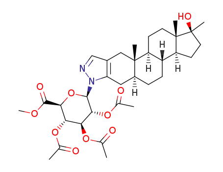 1′‑[N‑(methyl 2,3,4‑tri‑O‑acetyl‑1‑deoxy‑β‑d‑glucuronosyluronate)]‑17α‑methyl‑5α‑androstano[3,2‑c]pyrazol‑17β‑ol