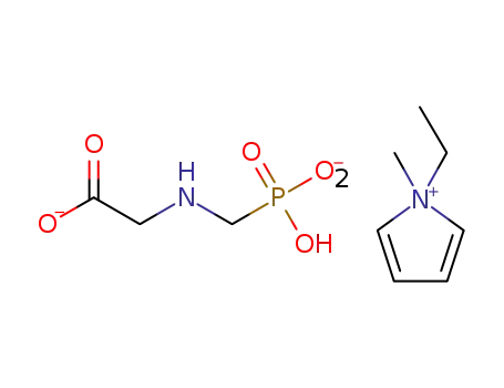 bis(N-methyl-N-ethylpyrrolidinium) glyphosate