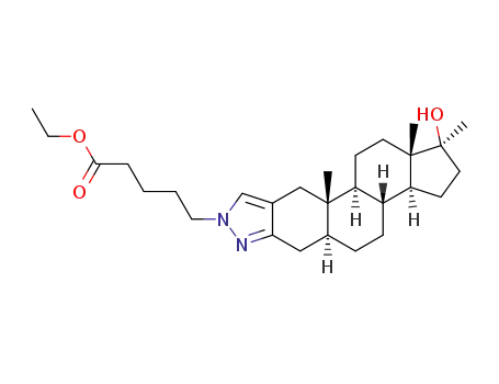 ethyl-5-{17β-hydroxy-17α-methylpyrazolo[3′,4′:3,2]-5α-androstan-1′-yl}pentanoate
