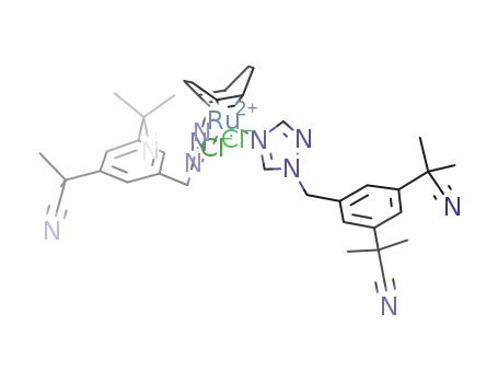 Ru(cyclooctadienyl)(anastrozole)2Cl2