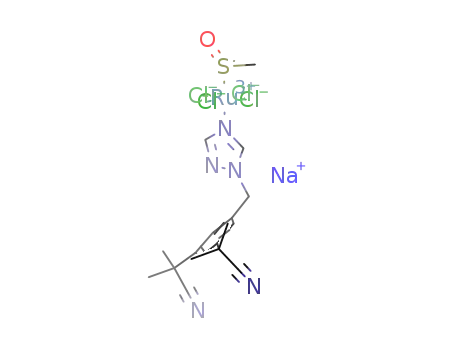 Na[trans-RuCl4(anastrozole)(dimethyl sulfoxide)]