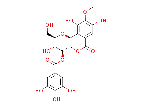 Molecular Structure of 82958-45-0 (4-O-Galloylbergenin)