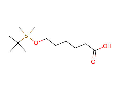 Molecular Structure of 77744-44-6 (Hexanoic acid, 6-[[(1,1-dimethylethyl)dimethylsilyl]oxy]-)