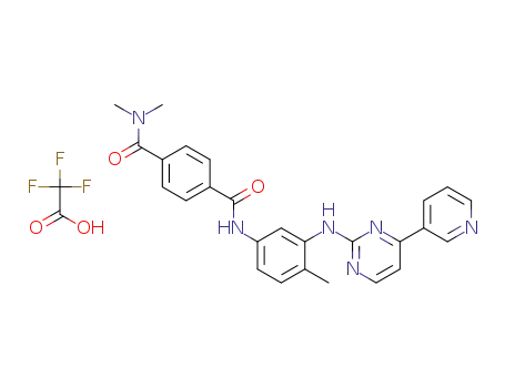 N1,N1-dimethyl-N4-(4-methyl-3-{[4-(pyridin-3-yl)pyrimidin-2-yl]amino}phenyl)benzene-1,4-dicarboxamide trifluoroacetate salt