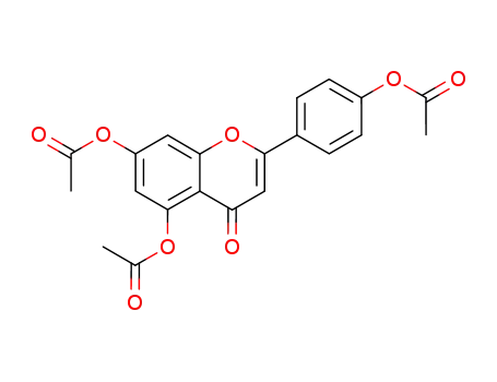 Molecular Structure of 3316-46-9 (APIGENINTRIACETATE)