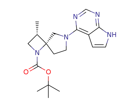 t-butyl (3S,4R)-3-methyl-6-(7H-pyrrolo[2,3-d]pyrimidin-4-yl)-1,6-diazaspiro[3.4]octane-1-carboxylate