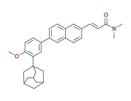 (E)-3-(6-(3-((3r,5r,7r)-adamantan-1-yl)-4-methoxyphenyl)naphthalen-2-yl)-N,N-dimethylacrylamide