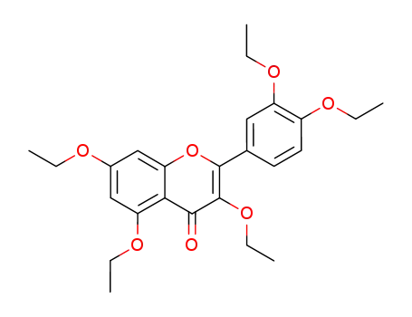 Molecular Structure of 82547-07-7 (penta-O-ethylquercetin)