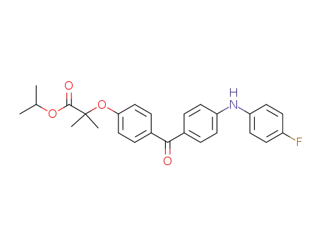 isopropyl 2-(4-(4-((4-fluorophenyl)amino)benzoyl)phenoxy)-2-methylpropanoate