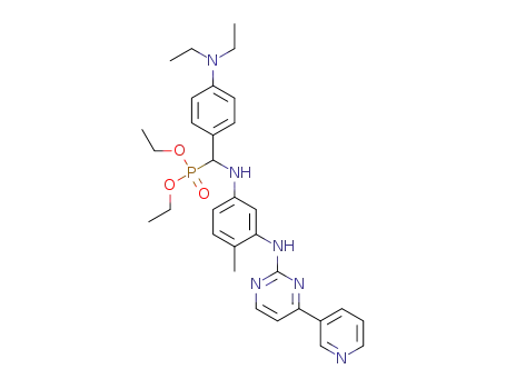 diethyl ((4-(diethylamino)phenyl)((4-methyl-3-((4-(pyridin-3-yl)pyrimidin-2-yl)amino)phenyl)amino)methyl)phosphonate