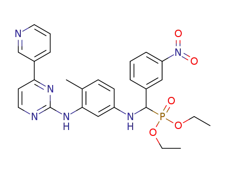 diethyl ((3-nitrophenyl)((4-methyl-3-((4-(pyridin-3-yl)pyrimidin-2-yl)amino)phenyl)amino)methyl)phosphonate
