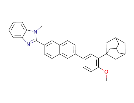 2-(6-(3-((3r,5r,7r)-adamantan-1-yl)-4-methoxyphenyl)naphthalen-2-yl)-1-methyl-1H-benzo[d]imidazole