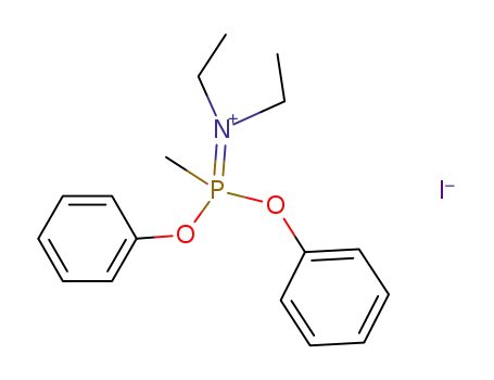 diethyl-(methyl-diphenoxy-phosphoranyliden)-ammonium; iodide