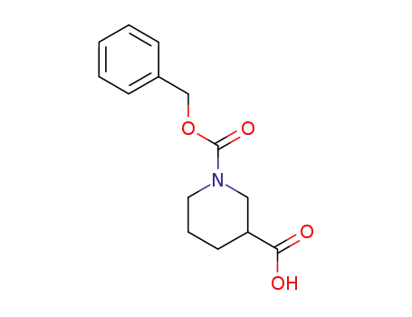 Molecular Structure of 78190-11-1 (1-[(Benzyloxy)carbonyl]-3-piperidinecarboxylic acid)