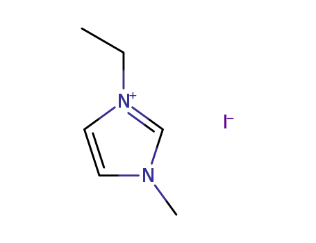 Molecular Structure of 35935-34-3 (1-ETHYL-3-METHYLIMIDAZOLIUM IODIDE)