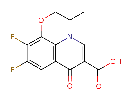 9,10-difluoro-2,3-dihydro-3-methyl-7-oxo-7H-pyrido[1,2,3-de][1,4]-benzoxazine-6-carboxylic acid