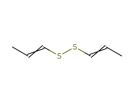 Molecular Structure of 53925-82-9 ((E)-1-[(E)-prop-1-enyl]disulfanylprop-1-ene)