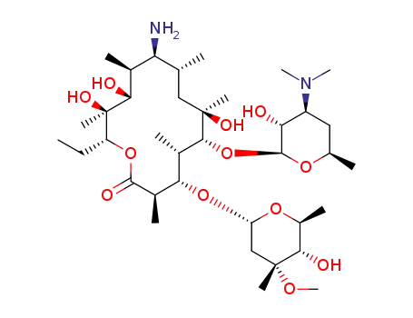Molecular Structure of 26116-56-3 ((9S)-9-Amino-9-deoxoerythromycin)