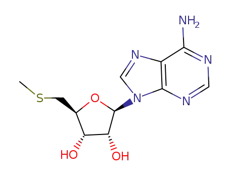 Molecular Structure of 2457-80-9 (5'-DEOXY-5'-METHYLTHIOADENOSINE)